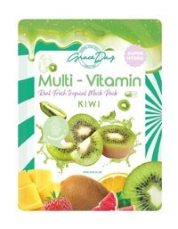 Grace Day Multi-Vitamin Kiwi Kağıt Yüz Maskesi 27 ml