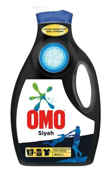 Omo Active Siyahlar İçin Konsantre 30 Yıkama Sıvı Deterjan 1.95 lt