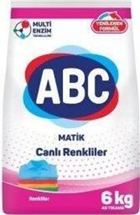 Abc Matik Renkliler İçin 240 Yıkama Toz Deterjan 6x6 kg
