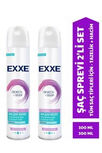 Exxe Strong Islak Görünümlü Keratinli Güçlü Saç Spreyi 2x300 ml