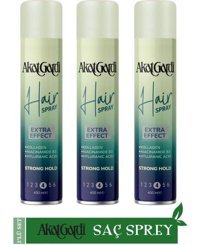 Akat Gardi Islak Görünümlü Keratinli Güçlü Saç Spreyi 3x400 ml