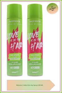 Watsons Love Is In The H'air No:3 Islak Görünümlü Keratinli Güçlü Saç Spreyi 2x250 ml