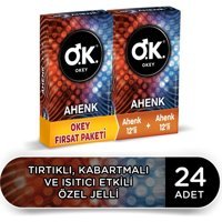 Okey Ahenk Normal Tırtıklı Prezarvatif 2x12'li