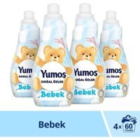 Yumoş Doğal Özler Bebek Konsantre 50 Yıkama Yumuşatıcı 4x1.2 lt
