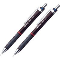 Rotring Tikky Silgili Metal Metalik Bordo 0.7 mm Uçlu Versatil Kalem 2 Adet