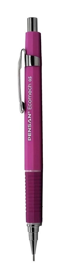 Pensan Ecomech Silgili Plastik Metalik Pembe 0.5 mm Uçlu Versatil Kalem