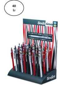 Scrikss Simo Color Metal Metalik Renkli 0.5 mm - 0.7 mm Uçlu Versatil Kalem 40 Adet