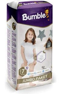Bumble 7 Numara Cırtlı Bebek Bezi 32'li