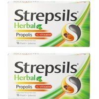 Strepsils Herbal Propolis Vitamin 2x16 Tablet