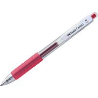 Faber-Castell Air Jel Plastik Tek Renkli 0.7 mm İğne Uçlu Kırmızı Tükenmez Kalem