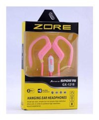 Zore Gx1218 Silikonsuz 3.5 mm Jak Kablolu Kulaklık Pembe