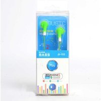 Zore S102 Silikonsuz 3.5 mm Jak Kablolu Kulaklık Yeşil