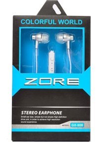 Zore Gx908 Silikonlu Mikrofonlu 3.5 mm jak Kablolu Kulaklık Beyaz
