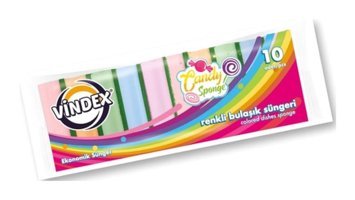 Vindex Candy Sponge 10'lu Bulaşık Süngeri