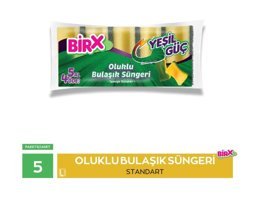 Birx Oluklu 5'li Bulaşık Süngeri