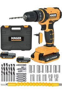 Mager 58 V 8 Ah Darbeli Akülü Vidalama Makinesi