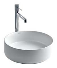 Lena E-4040 Tekli 36 cm Porselen Tezgah Üstü Çanak Lavabo Beyaz