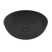 Bocchi Slim Line Tekli 38 cm Seramik Tezgah Üstü Çanak Lavabo Mat Antrasit