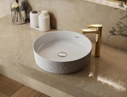 Creavit Loop Tekli 40 cm Seramik Tezgah Üstü Çanak Lavabo Beyaz