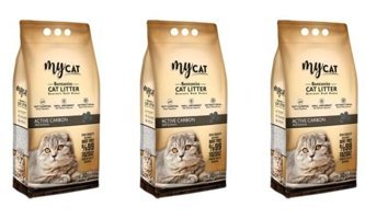Mycat Kokusuz Topaklanan Kalın Taneli Aktif Karbonlu Bentonit Kedi Kumu 3x10 lt