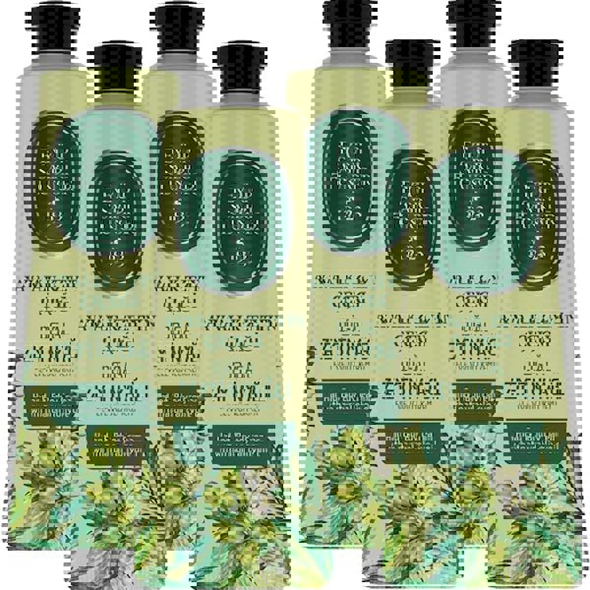 Eyüp Sabri Tuncer Zeytinyağlı Ayvalık Zeytin Çiçeği Tüm Ciltler İçin Parfümsüz El ve Vücut Kremi 4x50 ml