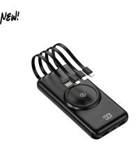 Hejaron WereWolf 10000 mAh Hızlı Şarj Dijital Göstergeli Kablosuz Powerbank Siyah