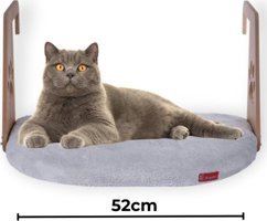 Pugalo Peluş XL Tek Fonksiyonlu 52x35 cm Kalorifer Kedi Yatağı Gri