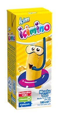İçim İçimino Muzlu Süt 180 ml