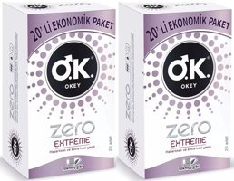 Okey Zero Extreme İnce Prezervatif 2x20'li