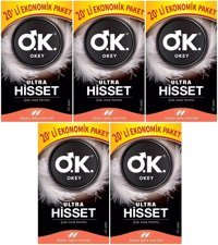 Okey Ultra Hisset Ultra İnce Prezervatif 5x20'li