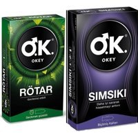 Okey Rötar-Sımsıkı Normal Geciktiricili Prezervatif 2x10'lu