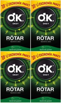 Okey Rötar Normal Geciktiricili Prezervatif 4x20'li