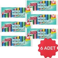 Stepy Multicolor Oluklu 6x10'lu Bulaşık Süngeri