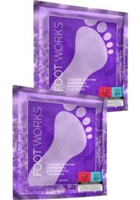 Avon Foot Works Lavanta Kokulu Nemlendirici Çorap Tipi Ayak Maskesi 2 Adet