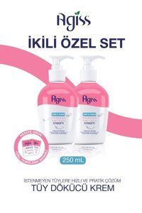 Agiss Fast&Clean Tüm Ciltler İçin Tüm Vücut Tüy Dökücü Krem 2x250 ml