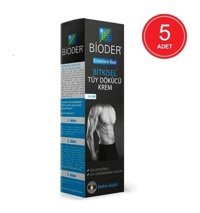 Bioder Bitkisel Tüm Ciltler İçin Tüm Vücut Erkek Tüy Dökücü Krem 5x100 ml