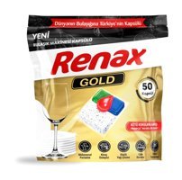 Renax Gold Kapsül Bulaşık Makinesi Deterjanı 50 Adet