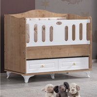 Setay Royal 60x120 Lake Kapitoneli Mdf 12 kg Dikdörtgen Çekmeceli Sallanan Beşik Meşe