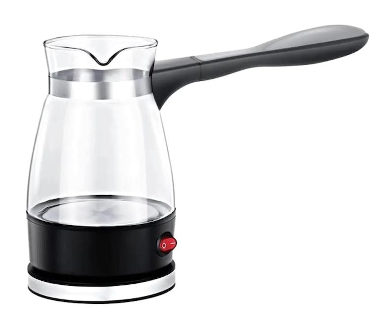 Arow Foam Coffee Cam Elektrikli Cezve Siyah