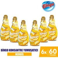 Bingo Soft Konsantre Nergis 360 Yıkama Yumuşatıcı 6x1.44 lt