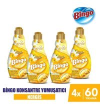 Bingo Soft Konsantre Nergis 240 Yıkama Yumuşatıcı 4x1.44 lt