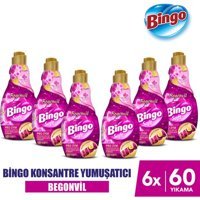 Bingo Soft Konsantre Begonvil 360 Yıkama Yumuşatıcı 6x1.44 lt