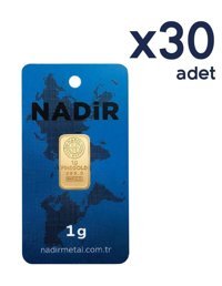 Nadir Gold 24 Ayar 30x1 gr Gram Altın