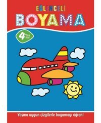 Eğlenceli Boyama - 4 Yaş Üstü 4'lü Pastel Boya Hediyeli- Parıltı Yayınları