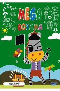 Parıltı Yayınları Mega Boyama Yeşil Kitap