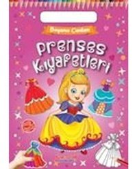 Prenses Kıyafetleri - Boyama Çantam - Renkli Çıkartmalı- Yumurcak Yayınları
