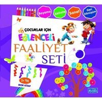 Çocuklar İçin Eğlenceli Faaliyet Seti Mor Kitap 5 Yaş Üzeri- Parıltı Yayınları