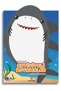 yeti kitap Stickerli Aktivite ve Boyamalar Deniz Canlıları