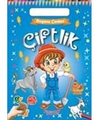 Çiftlik - Boyama Çantam - Renkli Çıkartmalı- Yumurcak Yayınları