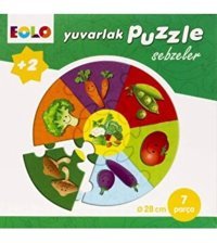 Erdem Çocuk Yuvarlak Puzzle-Sebzeler